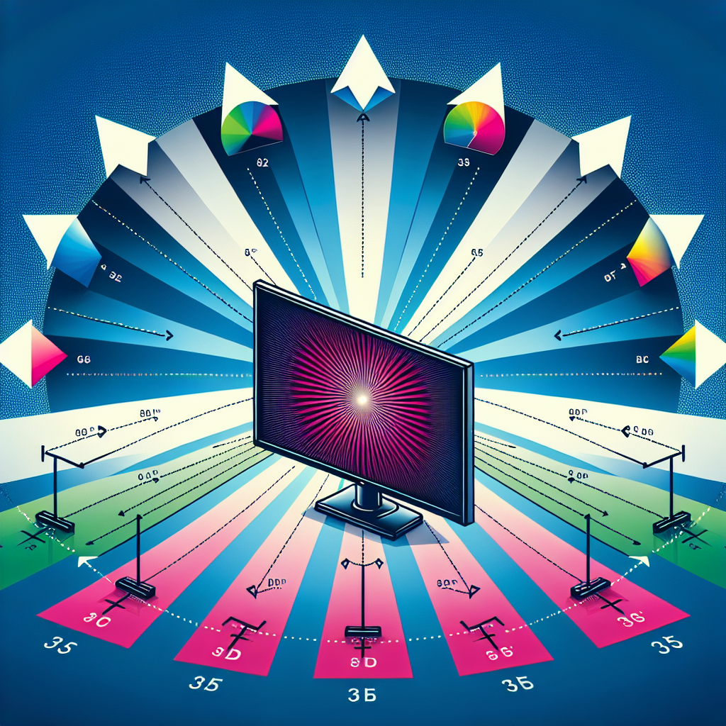 How does the viewing angle affect LCD monitor performance?